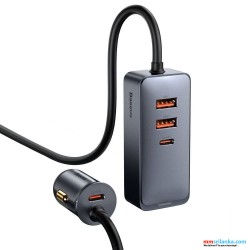 Baseus Share Together car charger 2x USB / 2x USB Type C 120W PPS Quick Charger 
